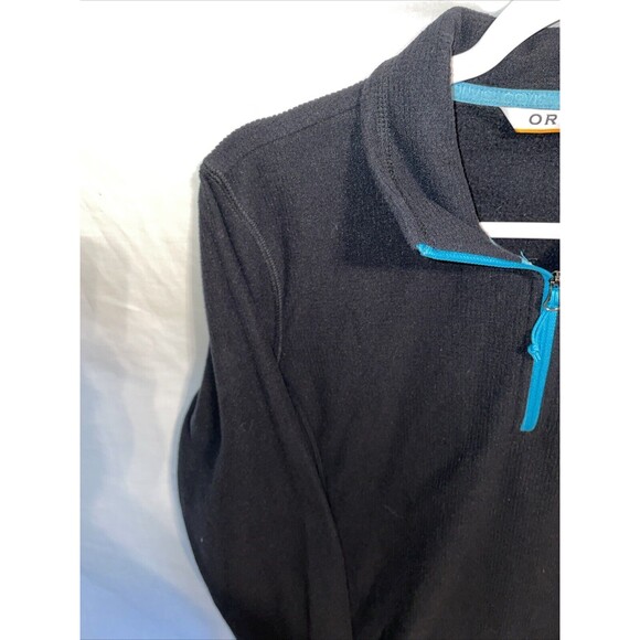 Orvis Women’s Running Jacket Size Medium Black Zip Collar Athleisure Hiking Walk - Picture 5 of 12